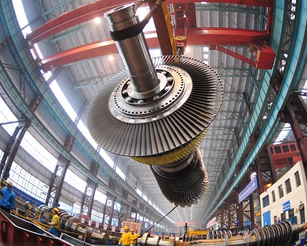 燃機發(fā)展新業(yè)績國內(nèi)首臺m701j燃?xì)廨啓C在東方汽輪機完成制造